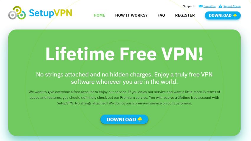 Setup VPN - Image Screenshot From Setup VPN Official Website
