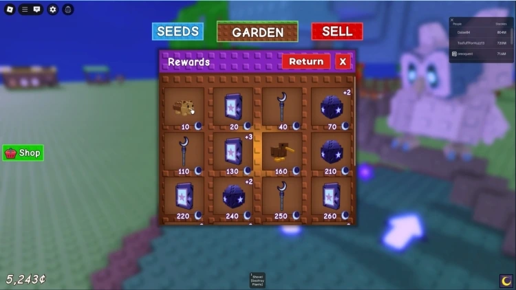 Grow a Garden Cooking Recipes