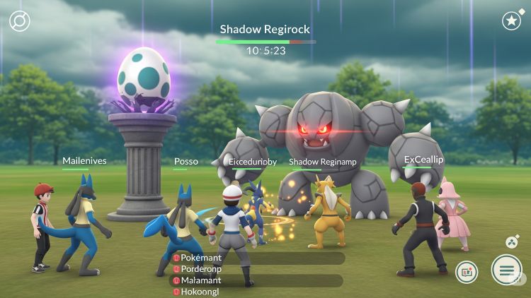 Shadow Pokémon Boss Shadow Regirock
